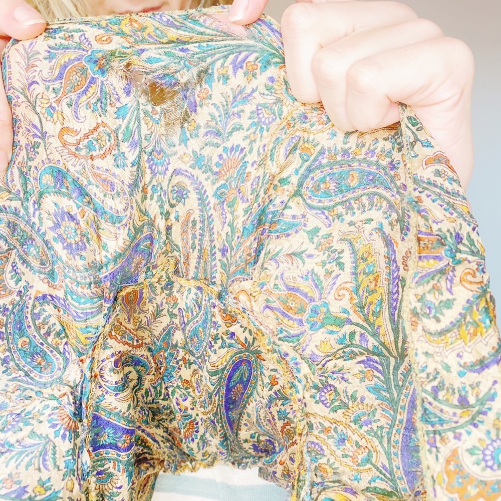 vintage paisley skirt - Picture 3 of 6